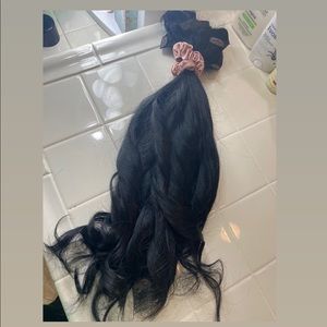 Black hair extensions
